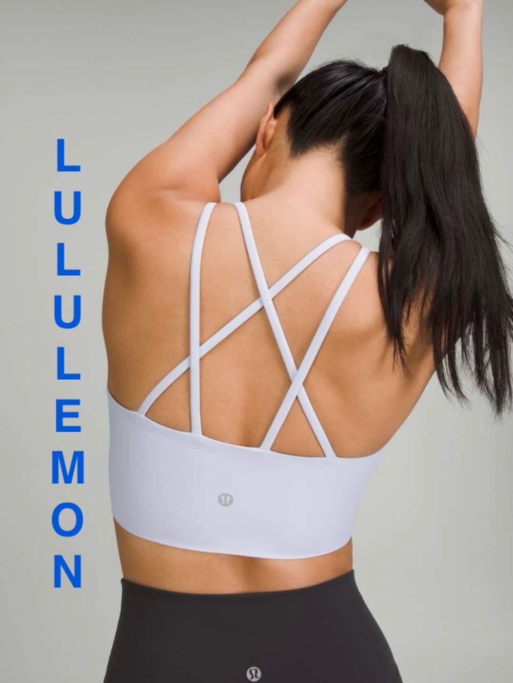 Lululemon | Like a Cloud High-Neck Longline Bra - Pastel Blue - Medium?